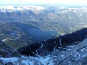 Uitzicht vanaf de top naar de Eibsee
