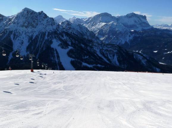 Brede pistes domineren op de Kronplatz