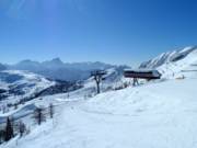 Panoramisch uitzicht richting Italië