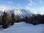 Piste Brenzi met uitzicht op de Brenta Dolomieten