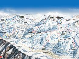 Pistekaart Folgaria/Fiorentini