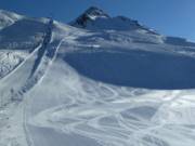 Rode pistes bij de Almspitzlift