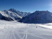 Lichte piste op Schafbergplateau
