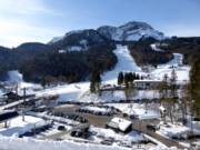 Uitzicht op het dalstation en de Sandling
