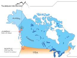 Pistekaart Tulsequah Heliskiing