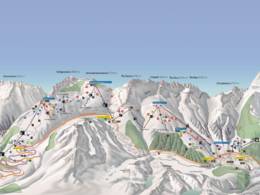 Pistekaart Andermatt/Sedrun – Nätschen/Gütsch/Oberalp