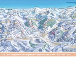 Pistekaart Rinderberg/Saanerslochgrat/Horneggli – Zweisimmen/Saanenmöser/Schönried/St. Stephan