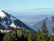 Uitzicht over het meer van Zürich en de Zwitserse Hoogvlakte