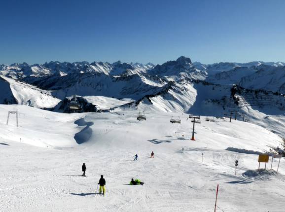 Uitzicht vanaf het bergstation Diedamskopf