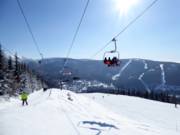 Heerlijk zonnige dag op de Medvědín